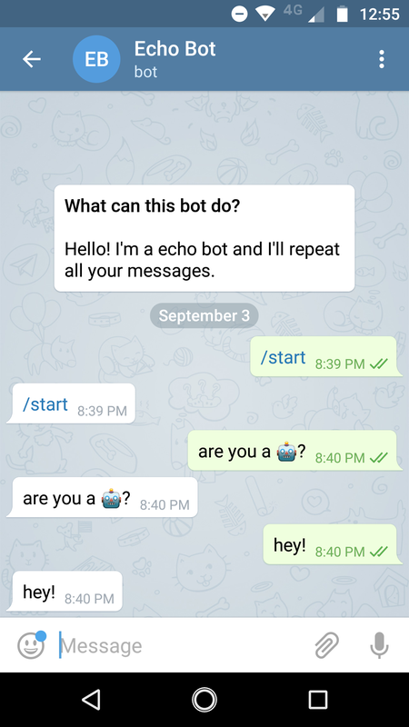 Telegram mobile application screenshot